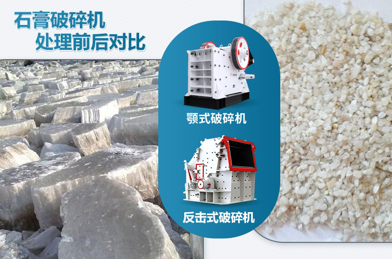 石膏破碎機(jī)對(duì)應(yīng)產(chǎn)量是多少噸？設(shè)備型號(hào)參數(shù)表