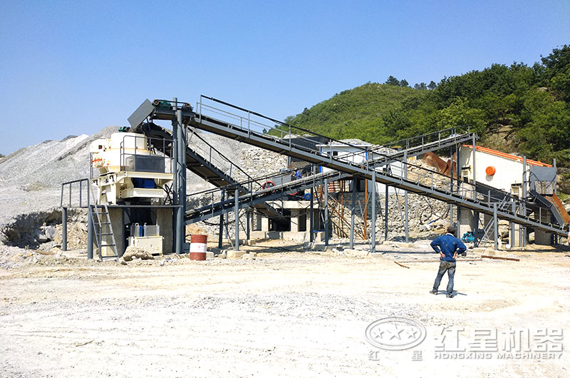 大理石邊角料加工沙子用什么機(jī)器？多少錢(qián)？現(xiàn)場(chǎng)視頻