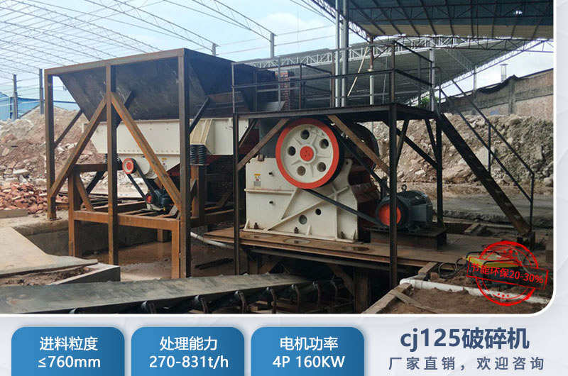 cj125破碎機是多大？參數(shù)及價格