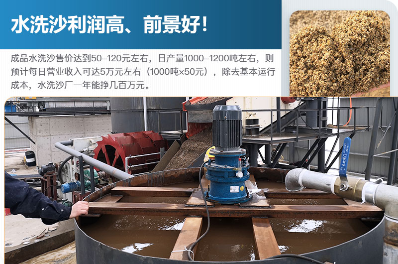 水洗砂的原料是什么？水洗沙一年能掙多少錢？