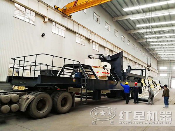 青石、鵝卵石等物料制砂處理推薦使用車載流動(dòng)制砂機(jī)