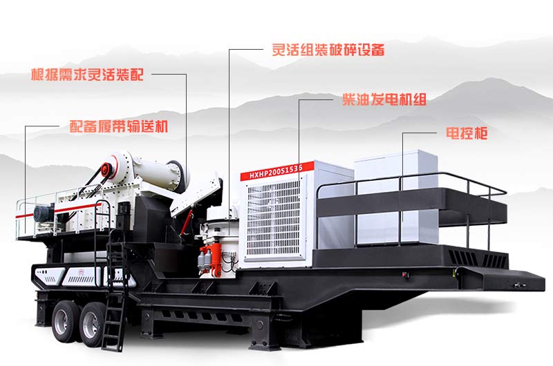 車載流動(dòng)破碎石仔機(jī)組機(jī)細(xì)節(jié)劃分