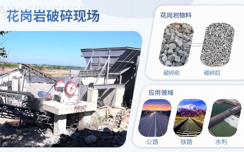 花崗巖破碎用什么機器？配置一套花崗巖破碎設備需要多少錢?